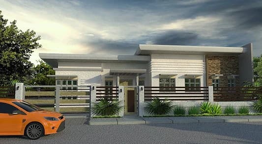 Exterior perspective — One-storey residence, Himamaylan City