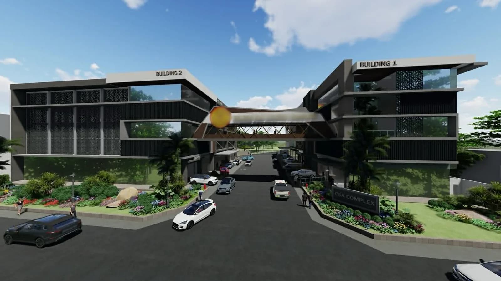 Exterior perspective — CSA Complex